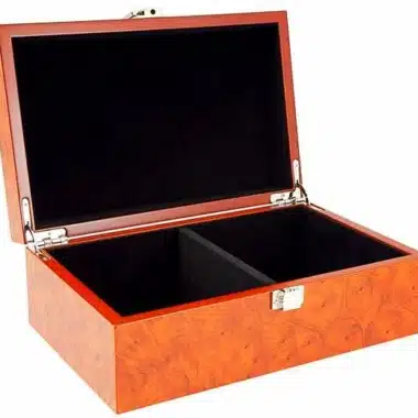 Coffret de Rangement en Placage de Racine (Hauteur de Roi = 8,8 cm)