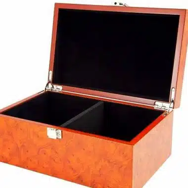 Coffret de Rangement en Placage de Racine (Hauteur de Roi = 11 cm)
