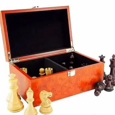 Coffret de Rangement en Placage de Racine (Hauteur de Roi = 11 cm)