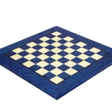 Echiquier en Bois d'Erable Bleu