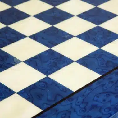 Alternative view of Echiquier en Bois d'Erable Bleu