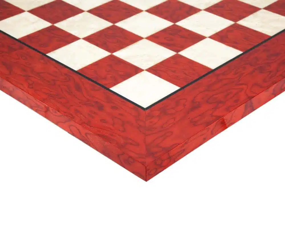 Ensemble Napoleon Waterloo Echiquier en Bois d'Erable et Pièces d'Echecs en Métal Peint à la Main – Image 10