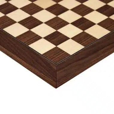 Ensemble French Knight III Echiquier en Bois de Rose et d'Erable & Pièces d'Echecs en Bois de Rose – Image 9