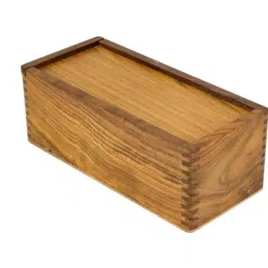 Coffret de Rangement en Bois de Rose Doré pour Jeu d'Echecs en Bois  (Hauteur de Roi = 7 à 10 cm)