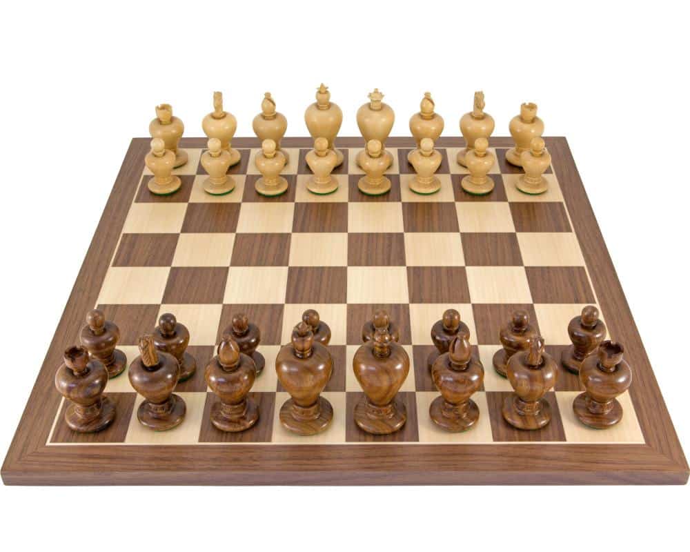 Noble Grand d'échecs Jeu d'échecs 50 x 50 cm sculpté handgeschnitzt NOUVEAU bois 