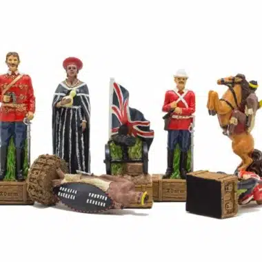 Jeu d'Echecs en Résine "Guerre Anglo-Zouloue"