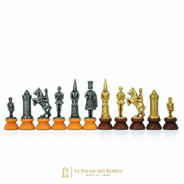 Jeu d'Echecs "Camelot" en Bois et Métal