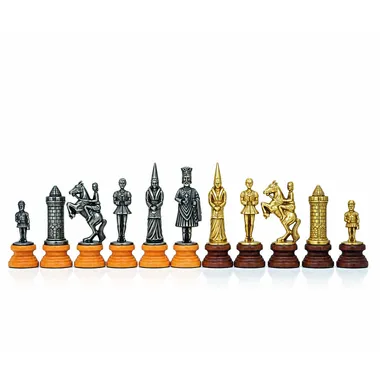 Jeu d'Echecs "Camelot" en Bois et Métal