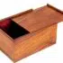 Coffret de Rangement en Bois de Rose Doré pour Jeu d'Echecs en Bois (Hauteur de Roi = 11 cm)