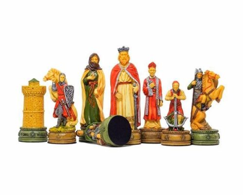 Ensemble Jeu d'Echecs en Résine et Echiquier en Similicuir pour Chiens et Chats
