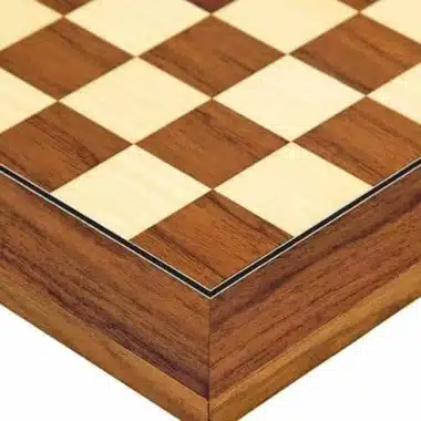 Ensemble Deluxe Petit Echiquier en Bois d'Erable et de Noyer & Jeu d'Echecs en Bois de Rose et Buis – Image 7