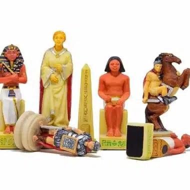 Jeu d'Echecs en Résine "Romains vs Egyptiens"