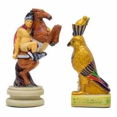 Jeu d'Echecs en Résine "Romains vs Egyptiens"