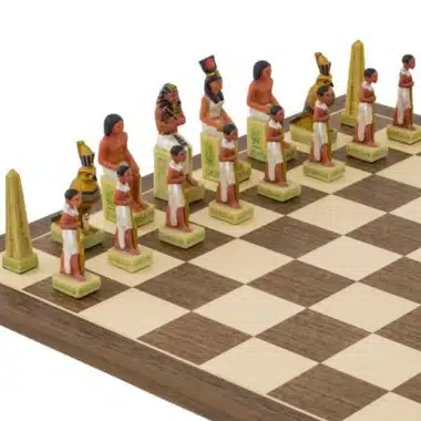 Jeu d'Echecs en Résine "Romains vs Egyptiens"