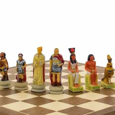 Jeu d'Echecs en Résine "Romains vs Egyptiens"