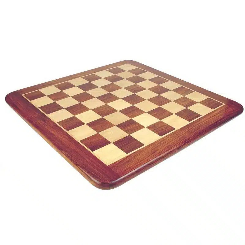 Ensemble Supreme Classic Echiquier en Bois de Rose Doré et d'Erable & Jeu d'Echecs en Bois de Rose Doré – Image 3