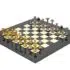 Ensemble Contemporain Gris Echiquier en Bois d'Erable & Jeu d'Echecs en Laiton Massif