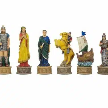 Jeu d'Echecs en Résine "La Guerre de Troie"