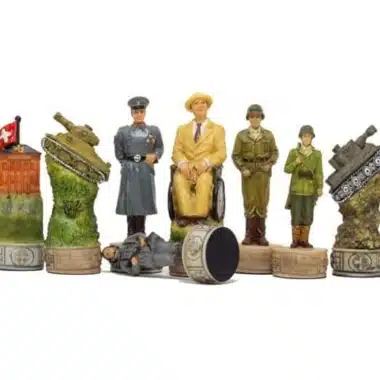 Jeu d'Echecs en Résine "Hitler vs Roosevelt"