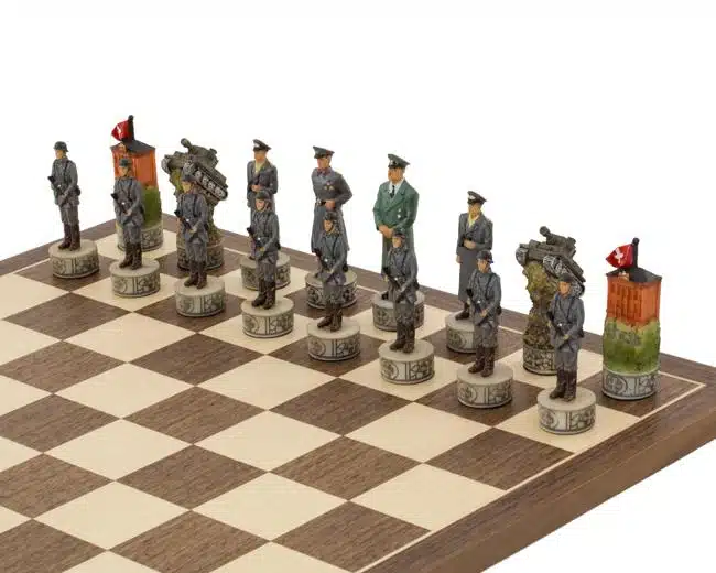 Jeu d'Echecs en Résine "Hitler vs Roosevelt"