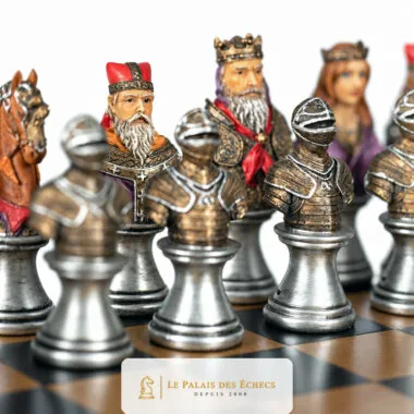 Pièces Buste Médiéval II en résine peinte, détail des rois et cavaliers