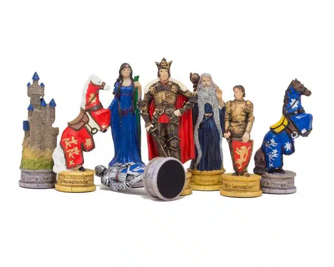 Jeu d'Echecs en Résine "Roi Arthur"