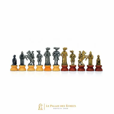 Jeu d'Echecs "Lanzichenecchi" en Bois et Métal