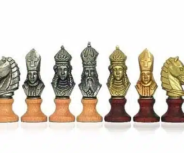 Jeu d'Echecs "Moncada" en Bois et en Métal