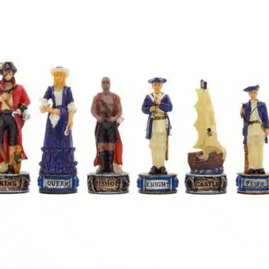 Jeu d'Echecs en Résine "Pirates et Marine royale"