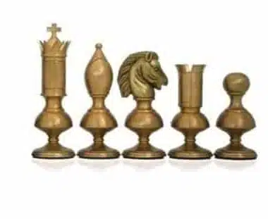 Jeu d'Echecs en Laiton Giant Contemporain Haut de Gamme