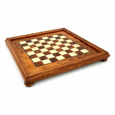Echiquier sur Pied en Bois de Bruyère et d'Orme