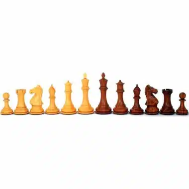 Jeu d'Echecs "Staunton Suprême" en Bois de Rose Doré