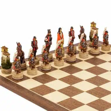 Jeu d'Echecs en Résine Peint à la Main