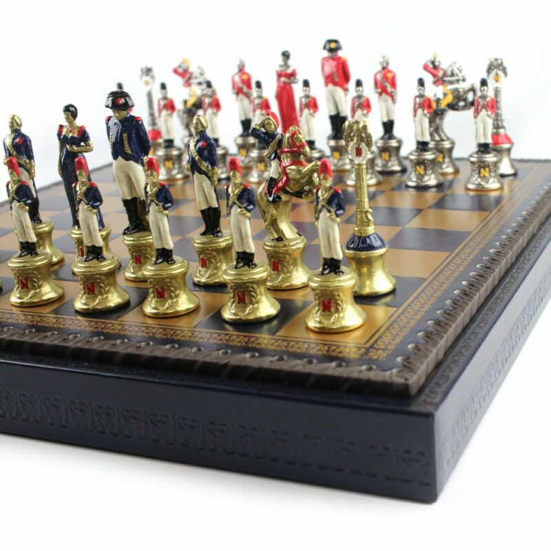 Jeu D’échecs Artisanal – Thème Conquête De L’Ouest Américain – Collection USA