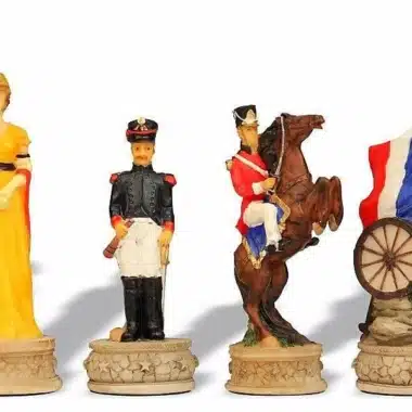 Jeu d'Echecs en Résine "Bataille de Waterloo"