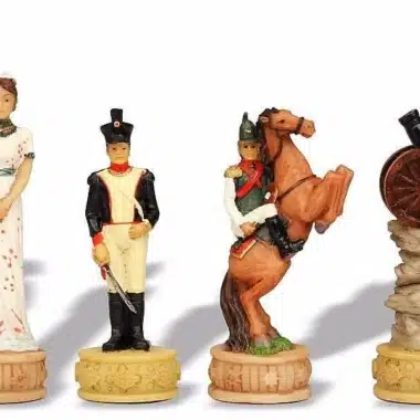 Jeu d'Echecs en Résine "Napoléon 1er et Alexandre 1er" (Campagne de Russie)