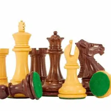 Ensemble Windsor III Echiquier en Bois de Wenge et Erable & Jeu d'Echecs en Bois de Rose – Image 6