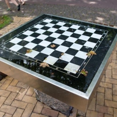 table d'echec en plein air