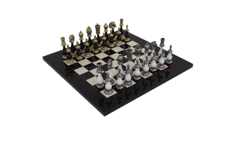Ensemble Jeu d'Echecs Bicolore V Echiquier  en Bois d'Erable
