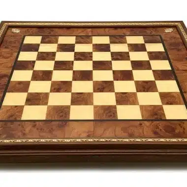 Ensemble Grand Napoléon VI Jeu d'Echecs Napoléon en Métal et Echiquier sur Pied en Bois d'Orme – Image 7