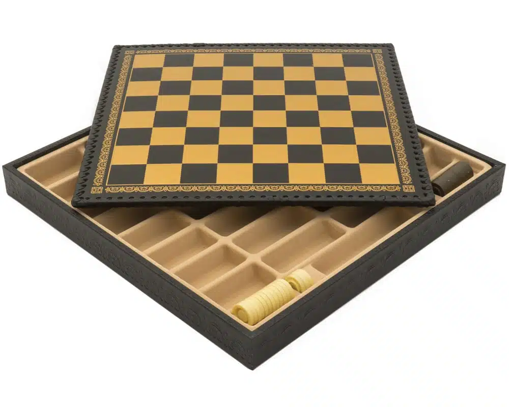Figurines Pieces Echecs Napoléon et Echiquier Noir avec Rangement – Image 4