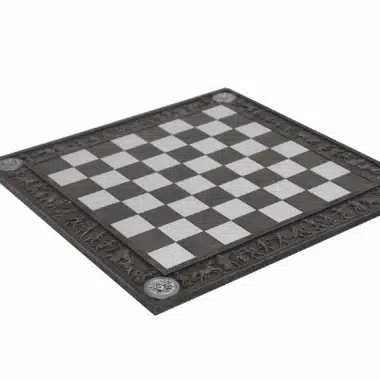 Jeu d'Echecs Mythologie Grecque Peint à la Main et Echiquier Grec Noir et Blanc – Image 10