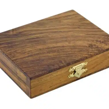 Jeu de Dames en coffret en Bois de Sheesham et Bois de Buis