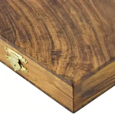Jeu de Dames en coffret en Bois de Sheesham et Bois de Buis