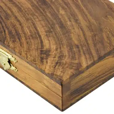 Jeu de Dames en coffret en Bois de Sheesham et Bois de Buis