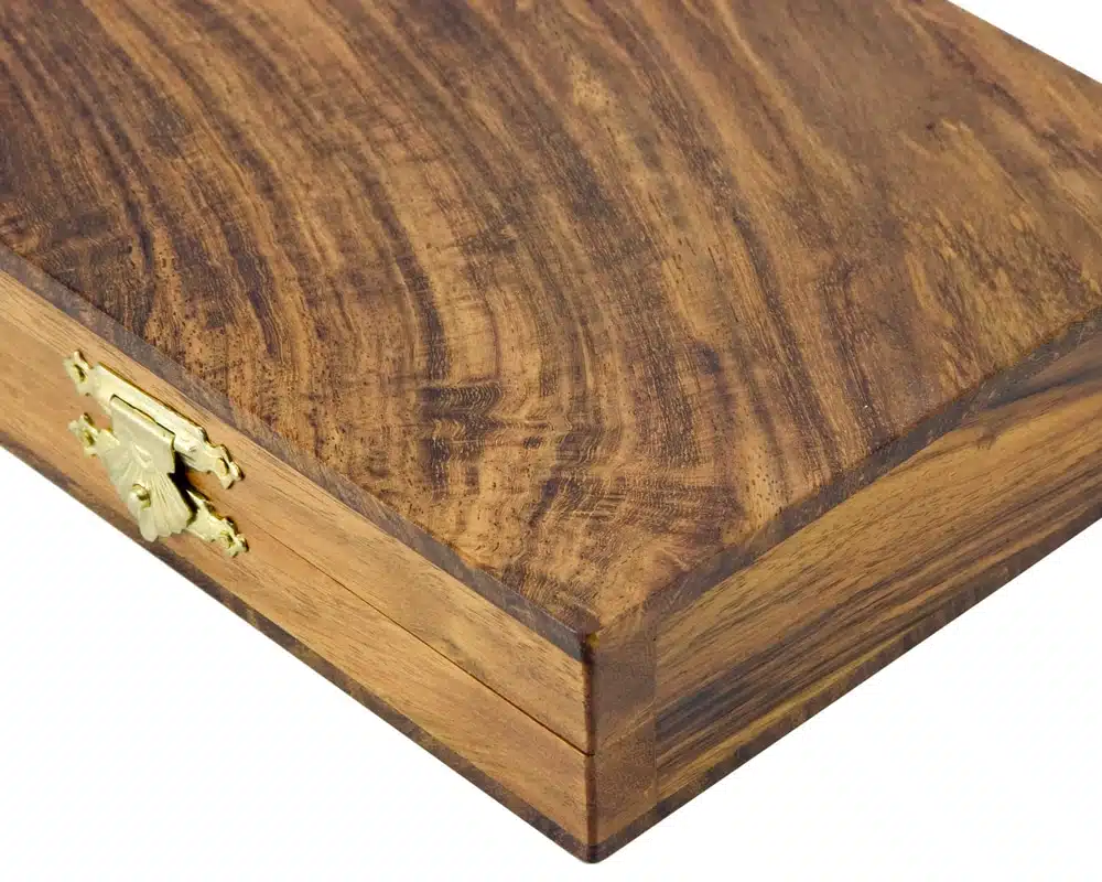Jeu de Dames en coffret en Bois de Sheesham et Bois de Buis