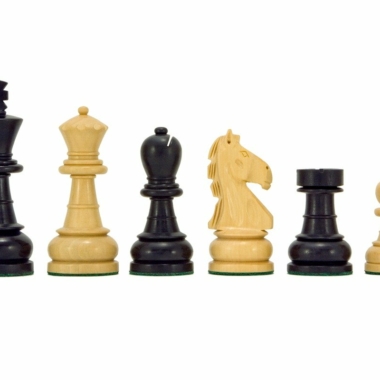 Jeu d'Échecs en Bois de Buis et Bois de Buis ébonisé séries Emerald