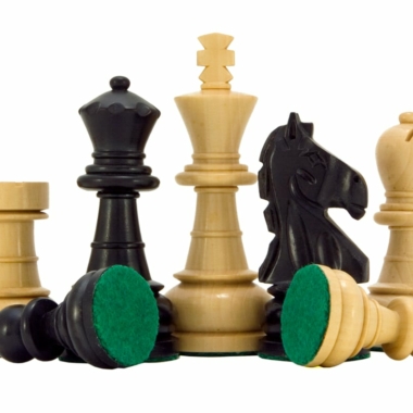 Jeu d'Échecs en Bois de Buis et Bois de Buis ébonisé séries Emerald