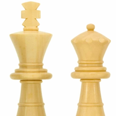 Jeu d'Échecs en Bois de Buis et Bois de Buis ébonisé séries Emerald