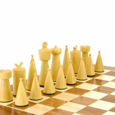 Jeu d'Échecs Art Déco en Bois de Sheesham et Bois de Buis